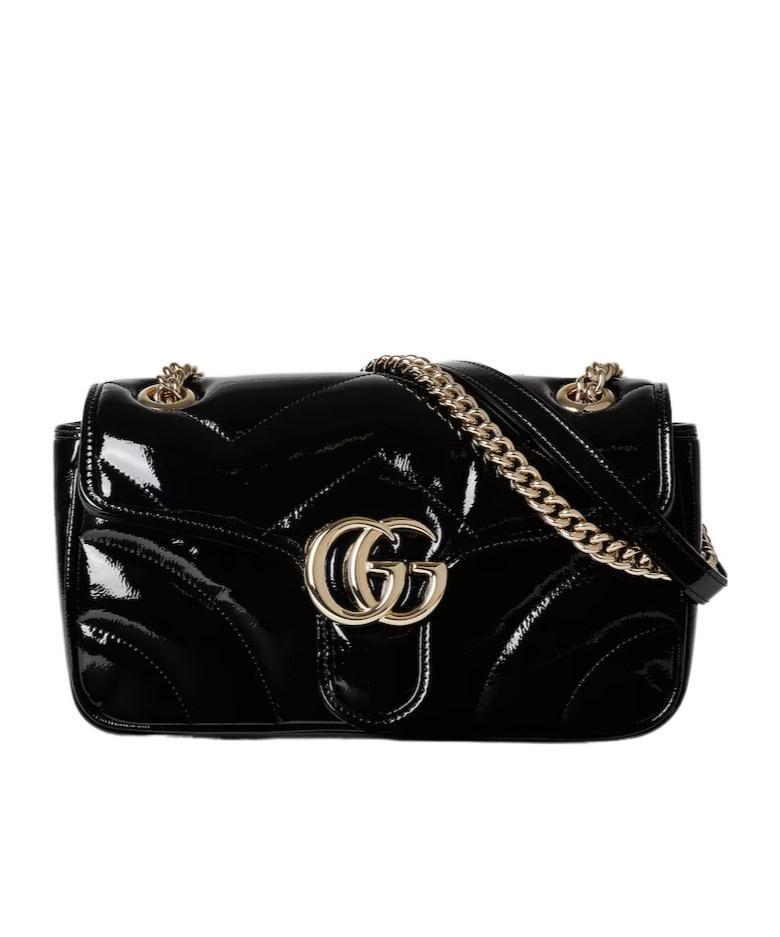 GUCCI Small Gg Marmont Shoulder Bag In Black Product Image