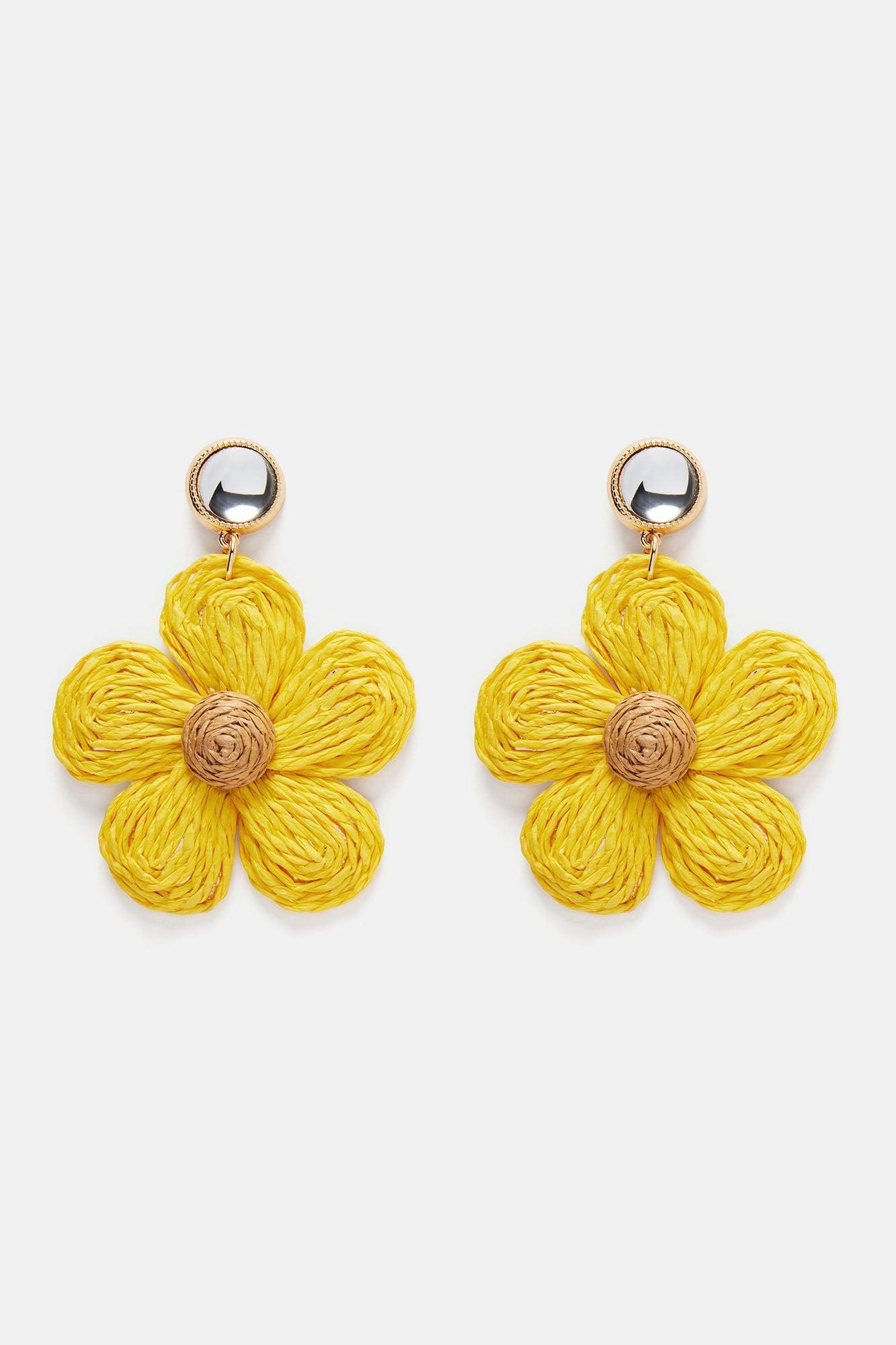 Full Of Sunshine Earrings  - Yellow Product Image