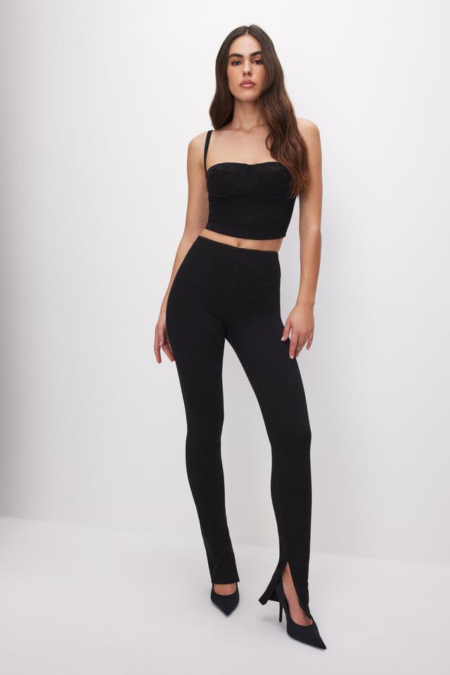 SOFT SCULPT PULL-ON SKINNY JEANS | BLACK001 Product Image