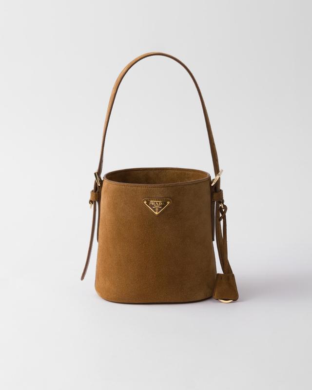 Suede mini bucket bag Product Image