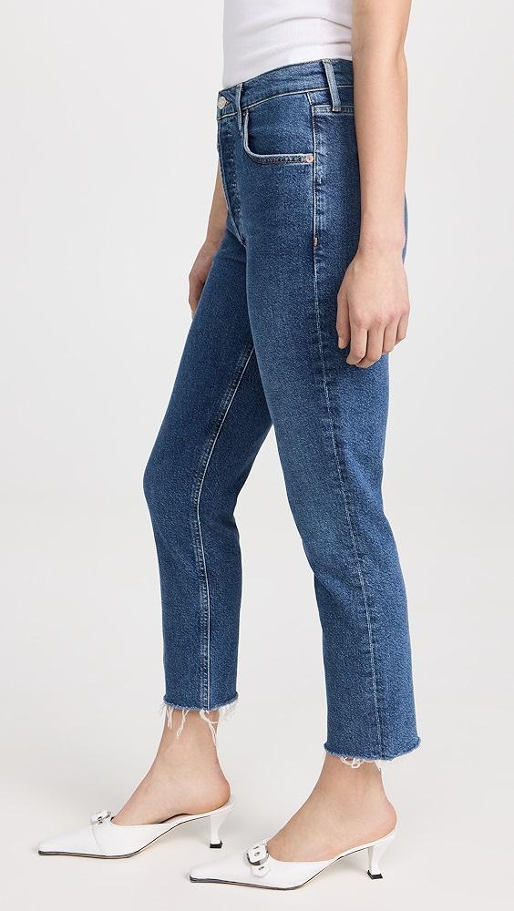 AGOLDE Riley High Rise Straight Crop Jeans | Shopbop Product Image