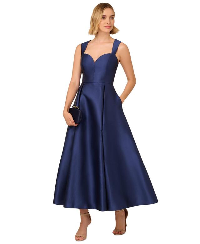 Adrianna Papell Womens Sweetheart-Neck Mikado Gown Product Image