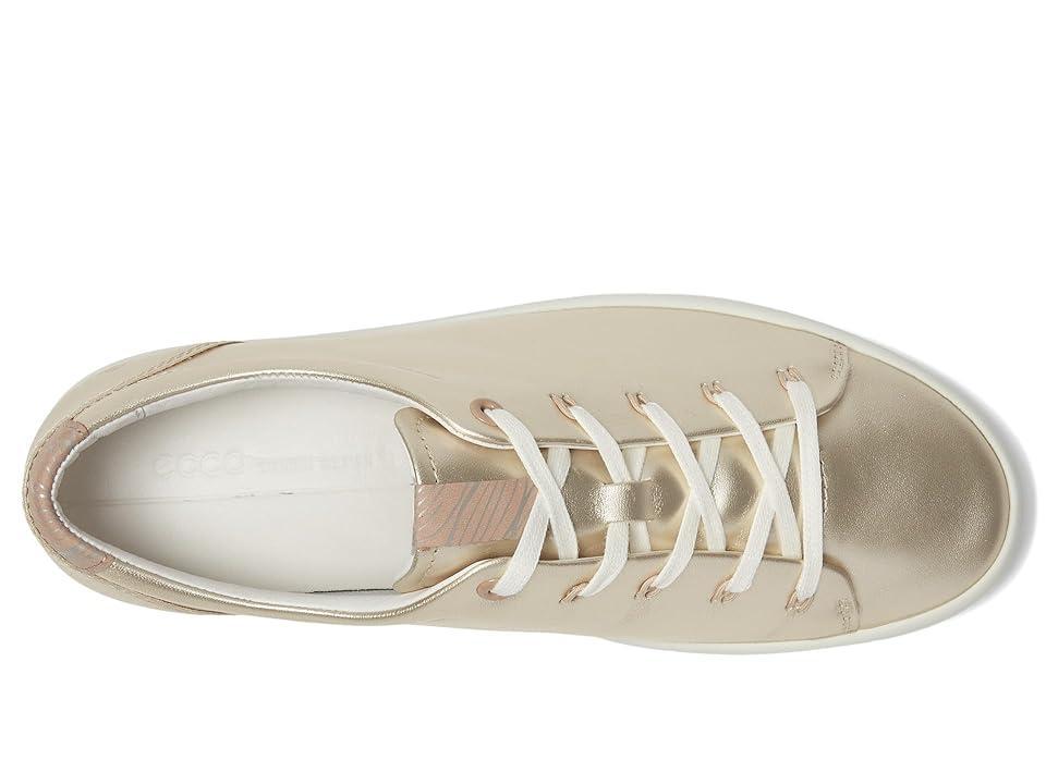 ECCO Soft 7 Floral Sneaker (Pure Gold Floral Trim) Women's Shoes Product Image