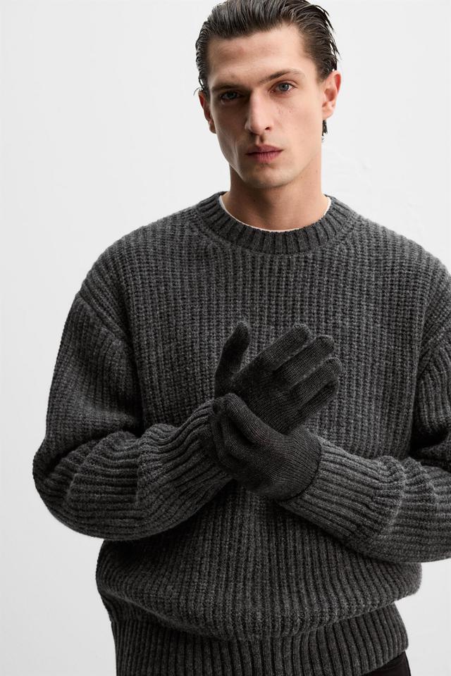 KNIT WOOLEN GLOVES Product Image