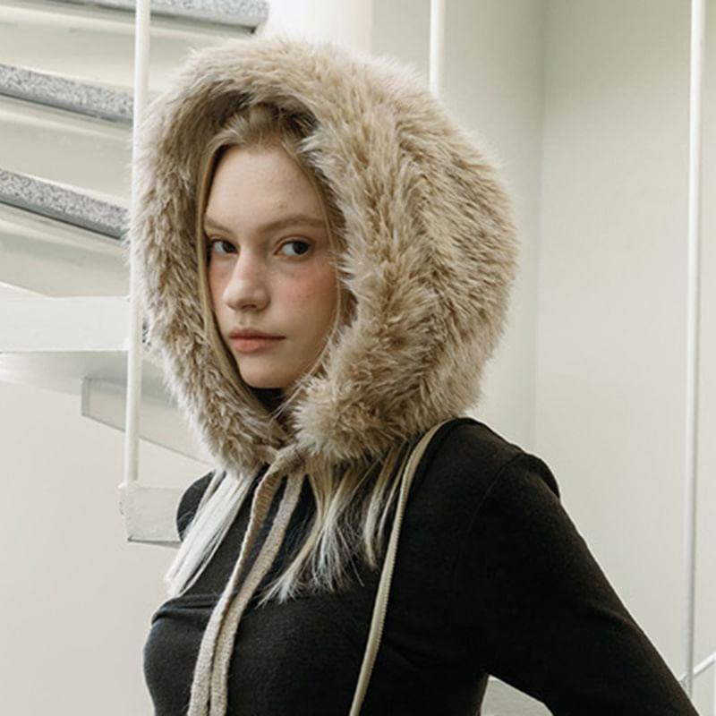 Faux Fur Beanie Product Image