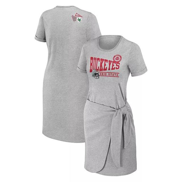 Womens NCAA Ohio State Buckeyes Knotted T-Shirt Dress Product Image