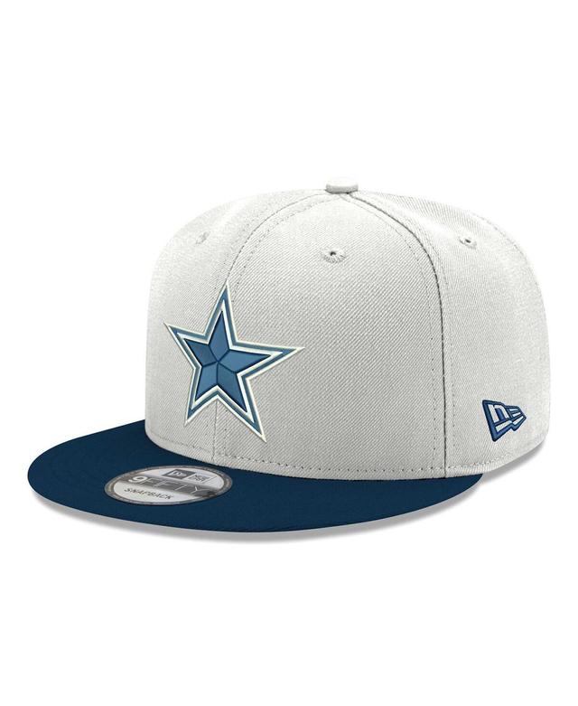 Mens New Era White Dallas Cowboys 2-Tone Ii 9FIFTY Snapback Hat - White Product Image