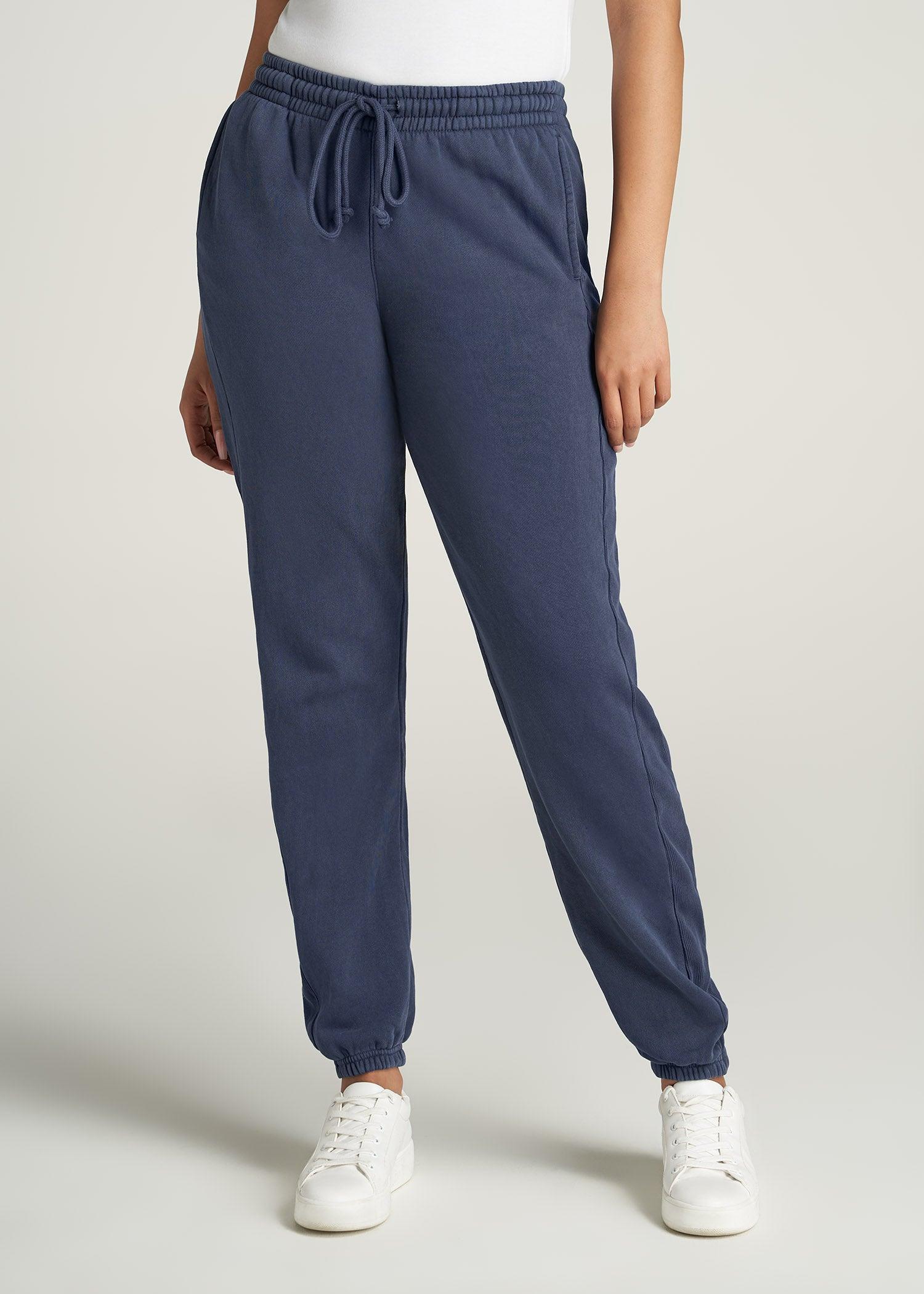 Wearever Fleece Regular Fit Women's Tall Sweatpants in Navy Product Image