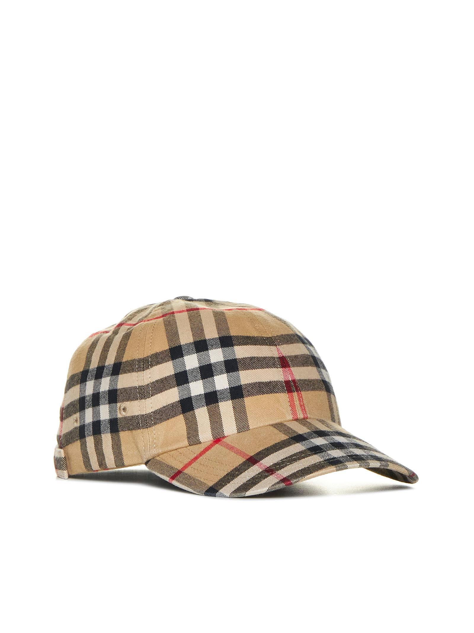 BURBERRY Nova-check Cotton Baseball Cap In Archive Beige Product Image