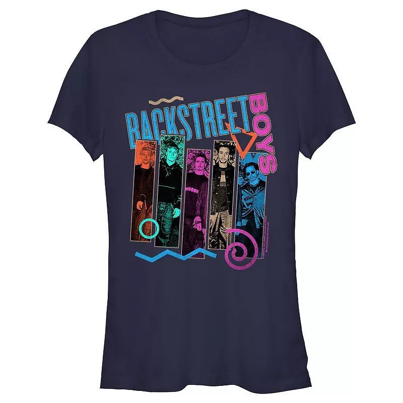 Juniors Backstreet Boys Members Banners Graphic Tee, Womens Blue product image