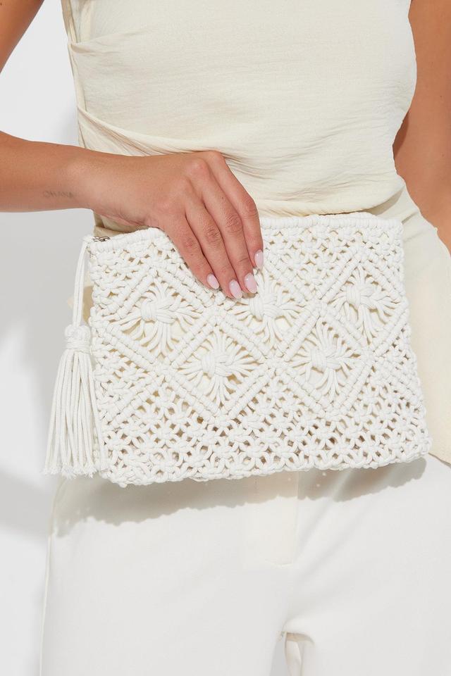 Stranded In Paradise Clutch - Ivory Product Image