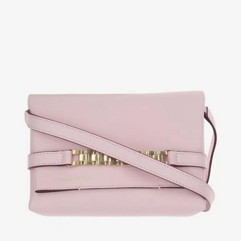 Mini Chain Pouch Cross Body Bag In Pink Product Image