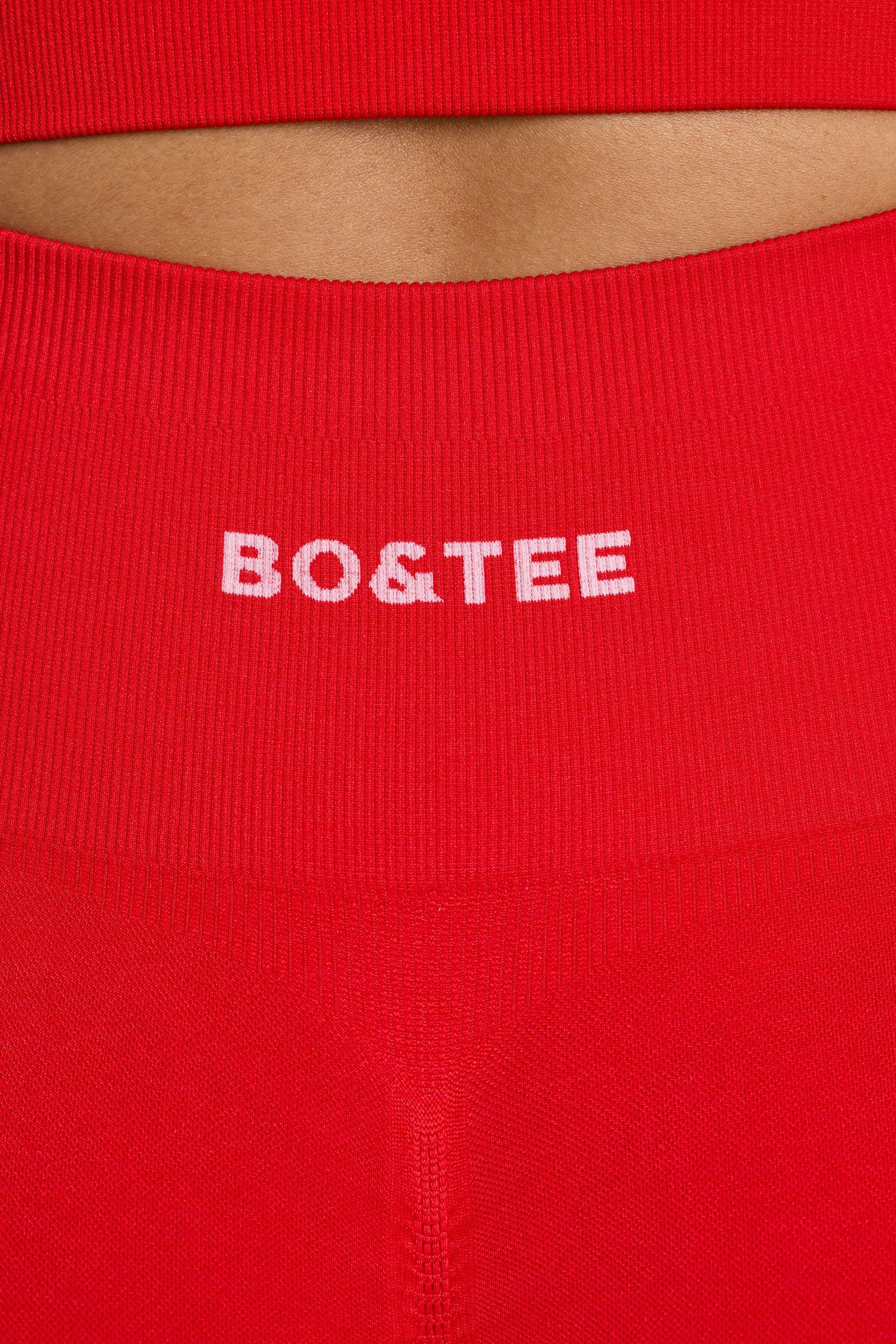 Petite High-Waist Define Luxe Leggings in Red Product Image