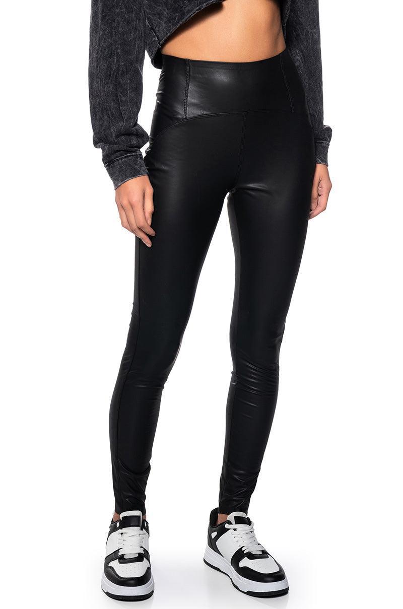 RIO HIGH RISE LEGGING WITH 4 WAY STRETCH IN BLACK product image