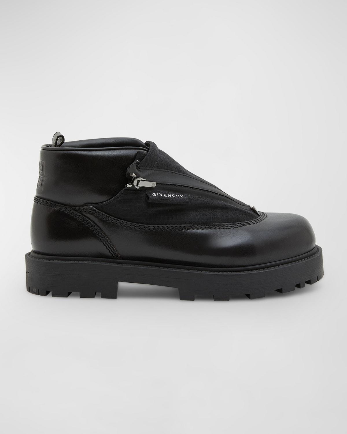 Mens Storm Ankle Boots In Leather With Zip Product Image