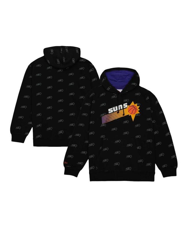 Mens Mitchell & Ness Black Phoenix Suns Hardwood Classics Allover Print Pullover Hoodie Product Image