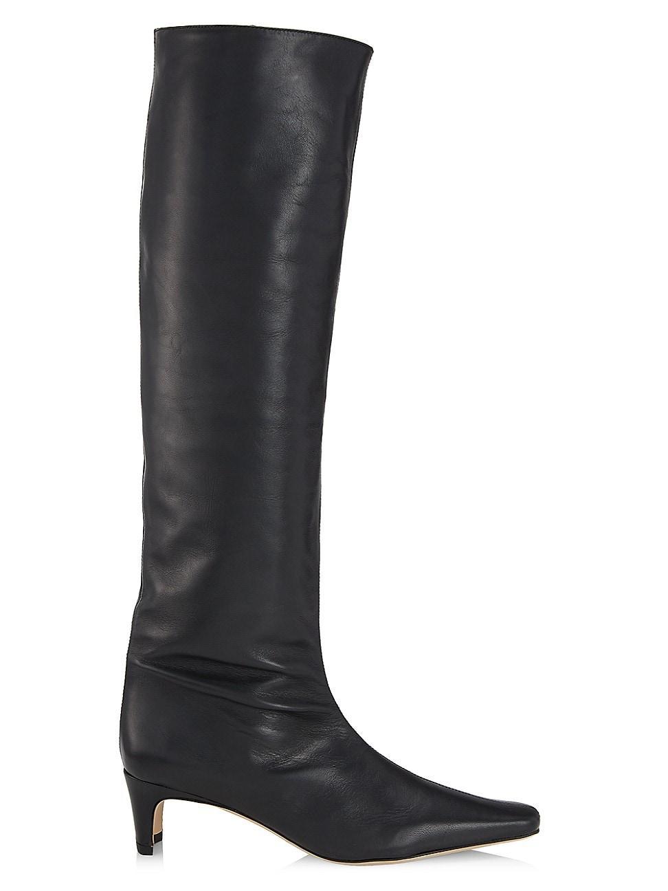 Womens Wally Leather Knee-High Boots Product Image