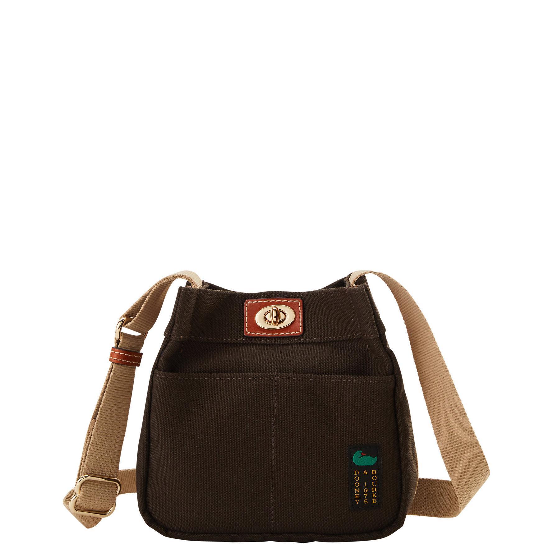 Dooney & Bourke Womens Canvas Fabric Crossbody 20 Bag in Brown Product Image