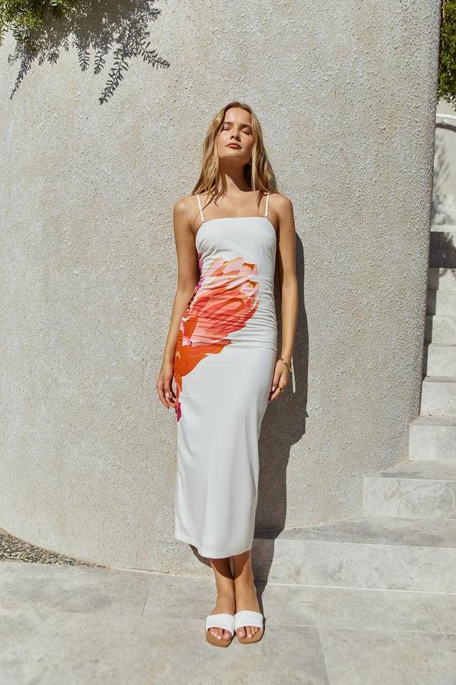 Bouquet Blooms Maxi Dress Orange Product Image