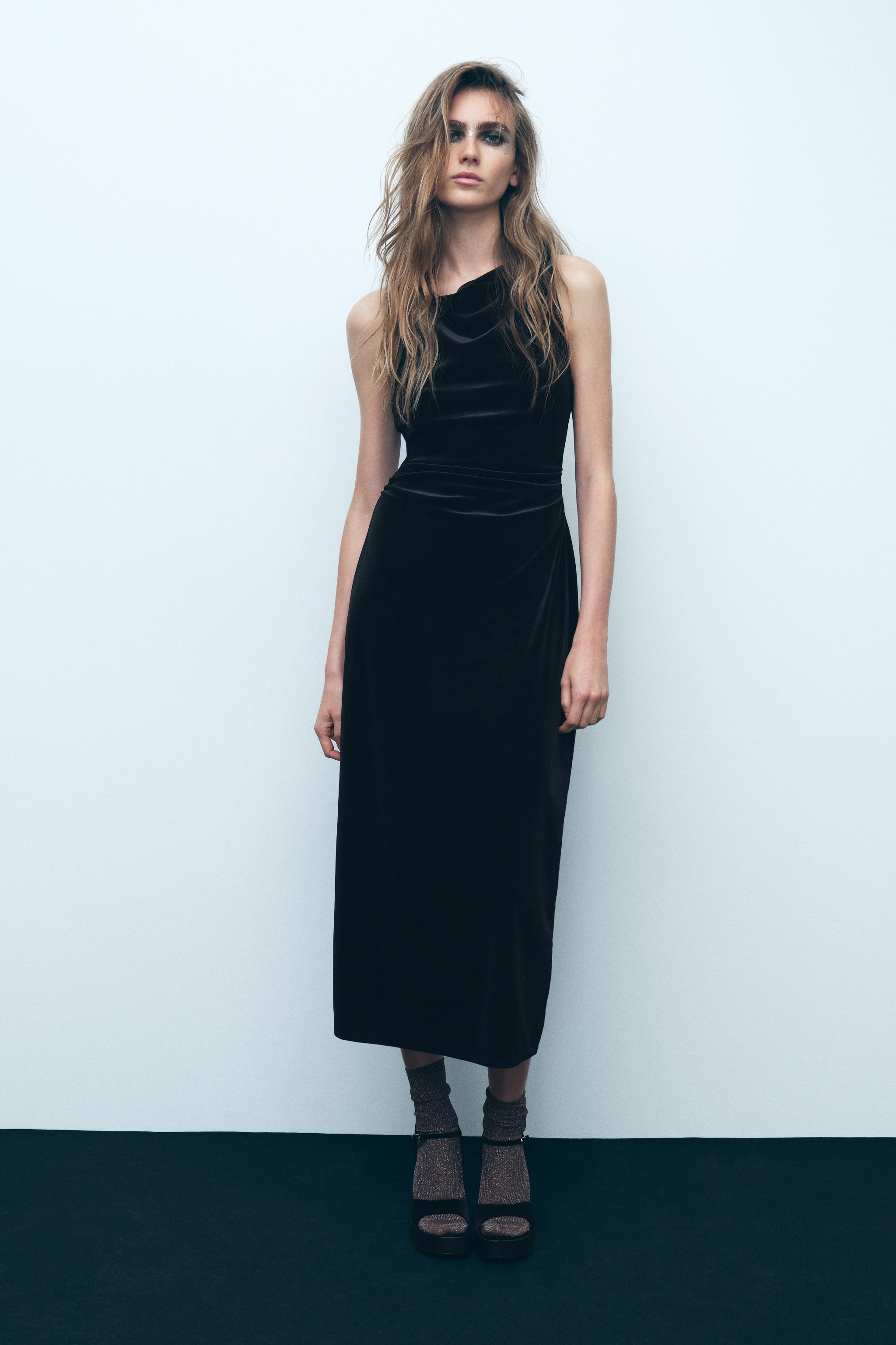 VELVET MIDI DRESS product image