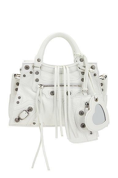 Balenciaga Extra Small Neo Cagole Bag in White Product Image