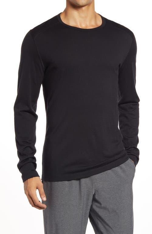 Icebreaker Oasis Mid-Weight Merino Long Sleeve Crewe (Loden) Men's Long Sleeve Pullover Product Image