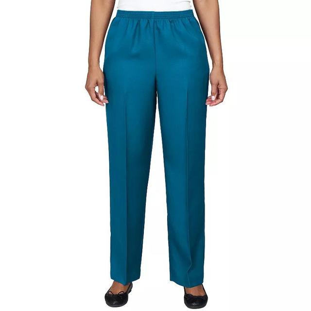 Womens Alfred Dunner Accord Slant Pocket Average Length Trousers Blue Product Image