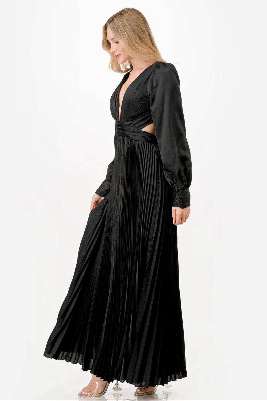 Pleated Maxi Dress Product Image