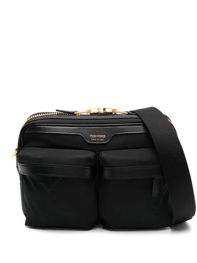 Recycled Nylon Utility Small Messenger Bags In Black Product Image