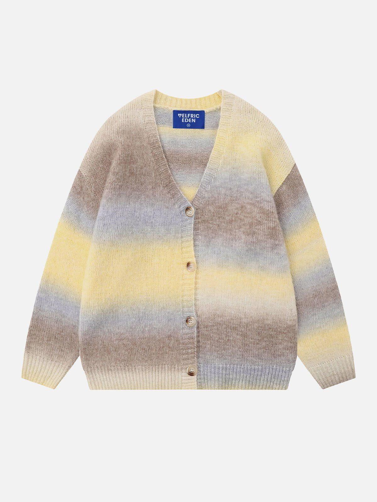 Aelfric Eden Asymmetrical Stripe Cardigan Product Image