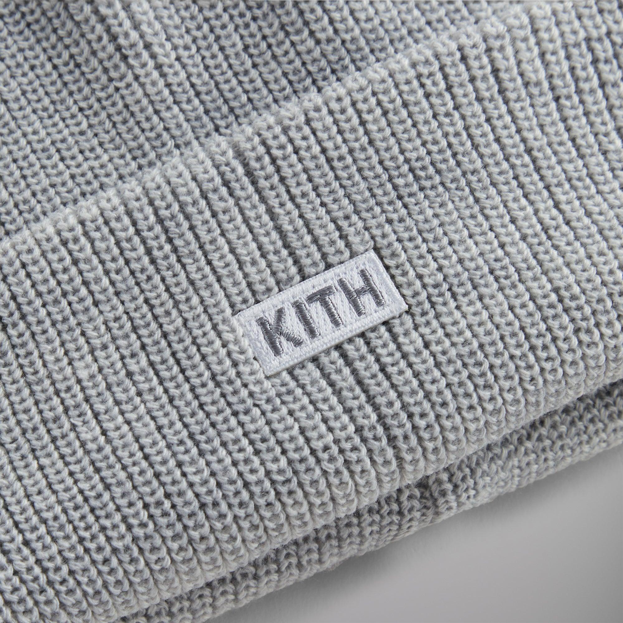 Kith Classic Beanie - Light Heather Grey Male Product Image