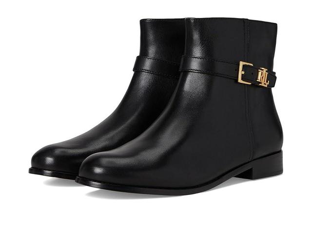 Lauren Ralph Lauren Brooke Burnished Leather Bootie Women's Boots Product Image