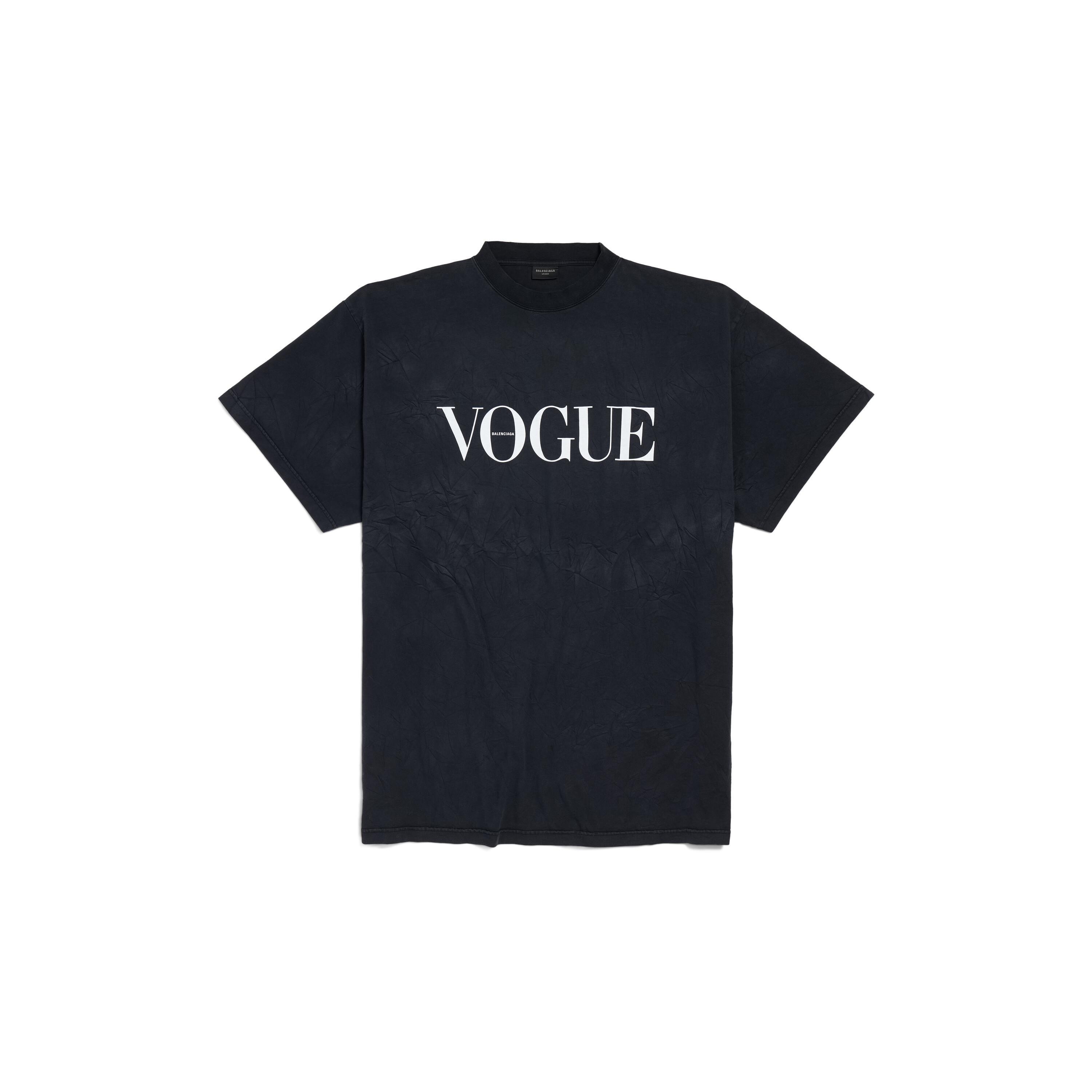 Balenciaga | Vogue T-shirt Oversized in Black Faded Product Image