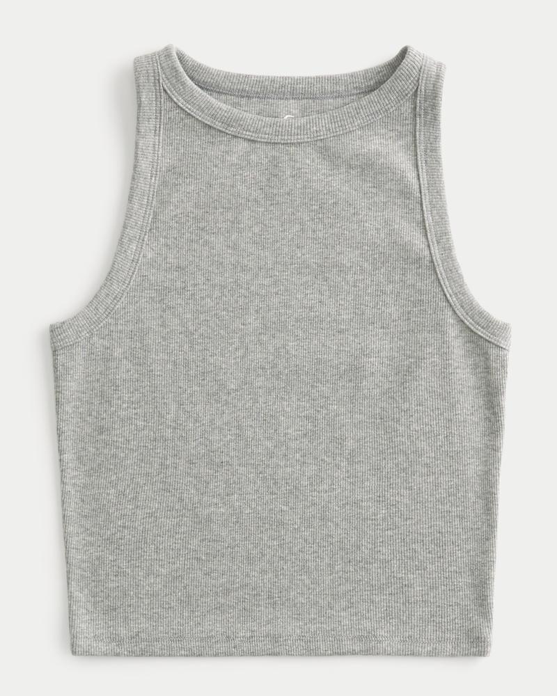 Ribbed High-Neck Tank Product Image