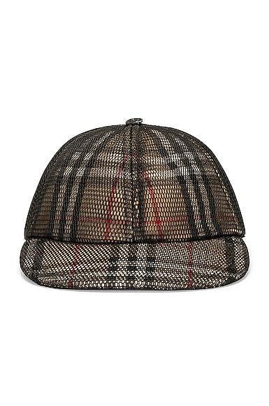 Burberry Mesh Baseball Hat in Brown Product Image