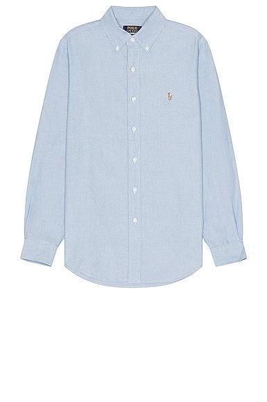 Polo Ralph Lauren Classic Fit Long Sleeve Cotton Oxford Button Down Shirt Product Image