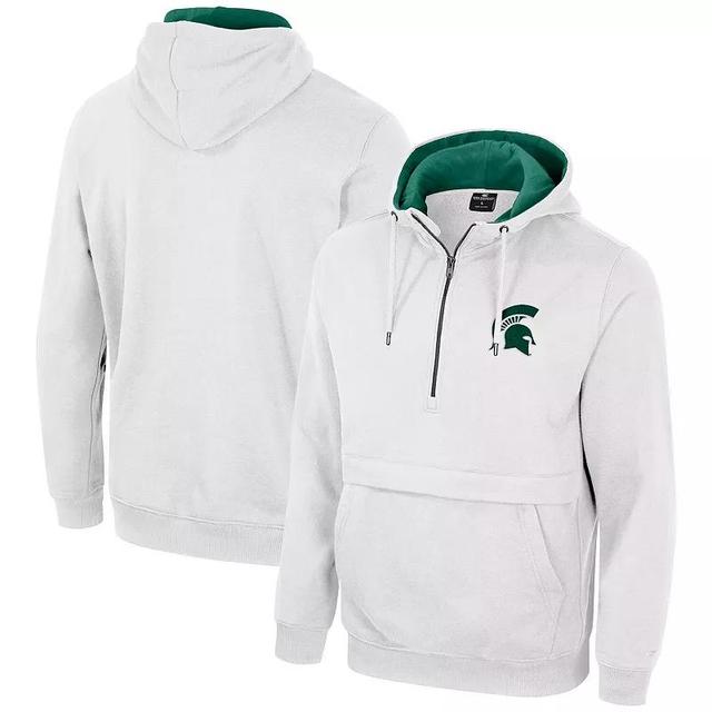 Mens Colosseum Michigan State Spartans Half-Zip Hoodie Product Image