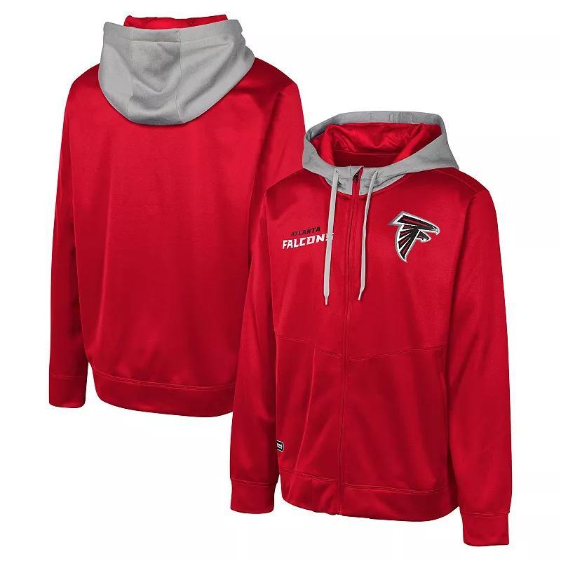 Mens Atlanta Falcons Replay Fashion Graphic Full-Zip Hoodie Jacket Product Image