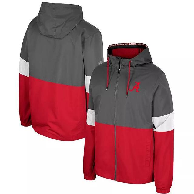 Mens Colosseum Charcoal Alabama Crimson Tide Miles Full-Zip Jacket Product Image