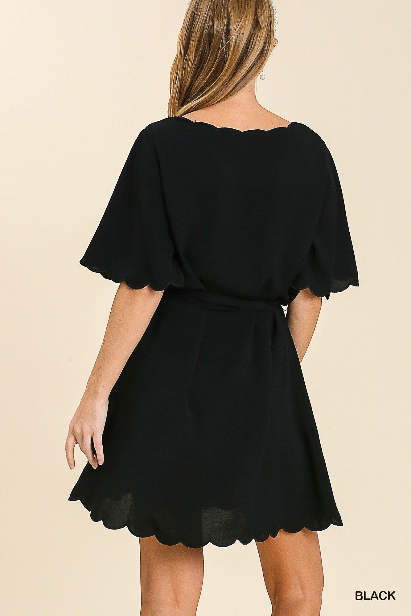 Forever More Scalloped Dress Product Image