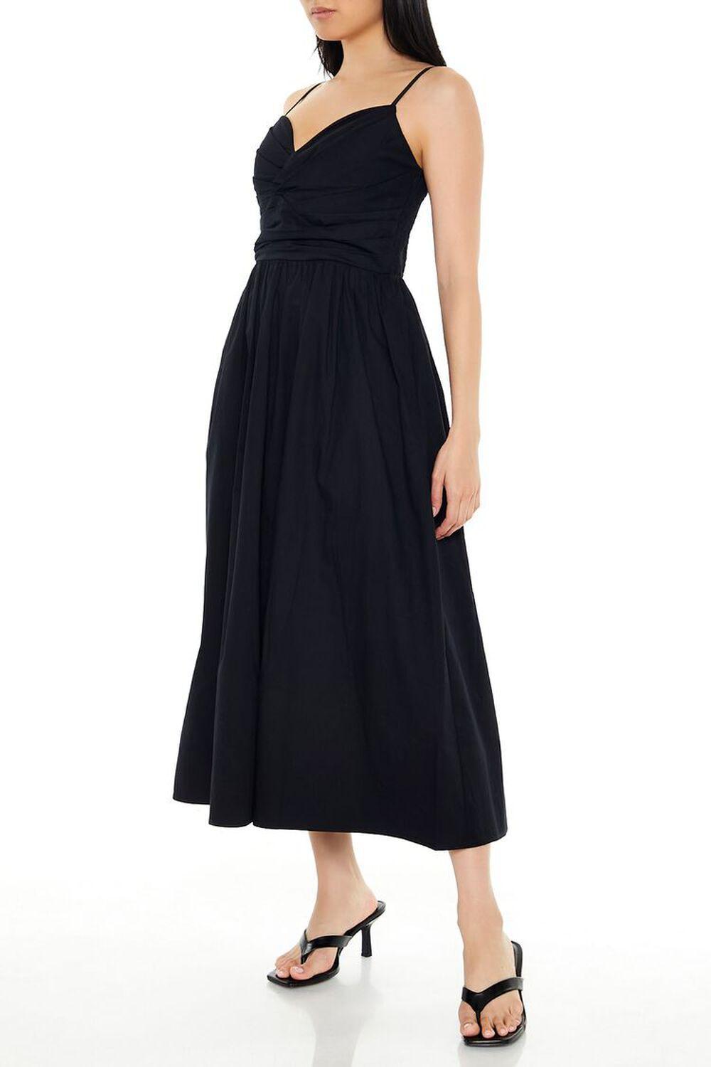 Pleated Sweetheart Midi Dress | Forever 21 Product Image