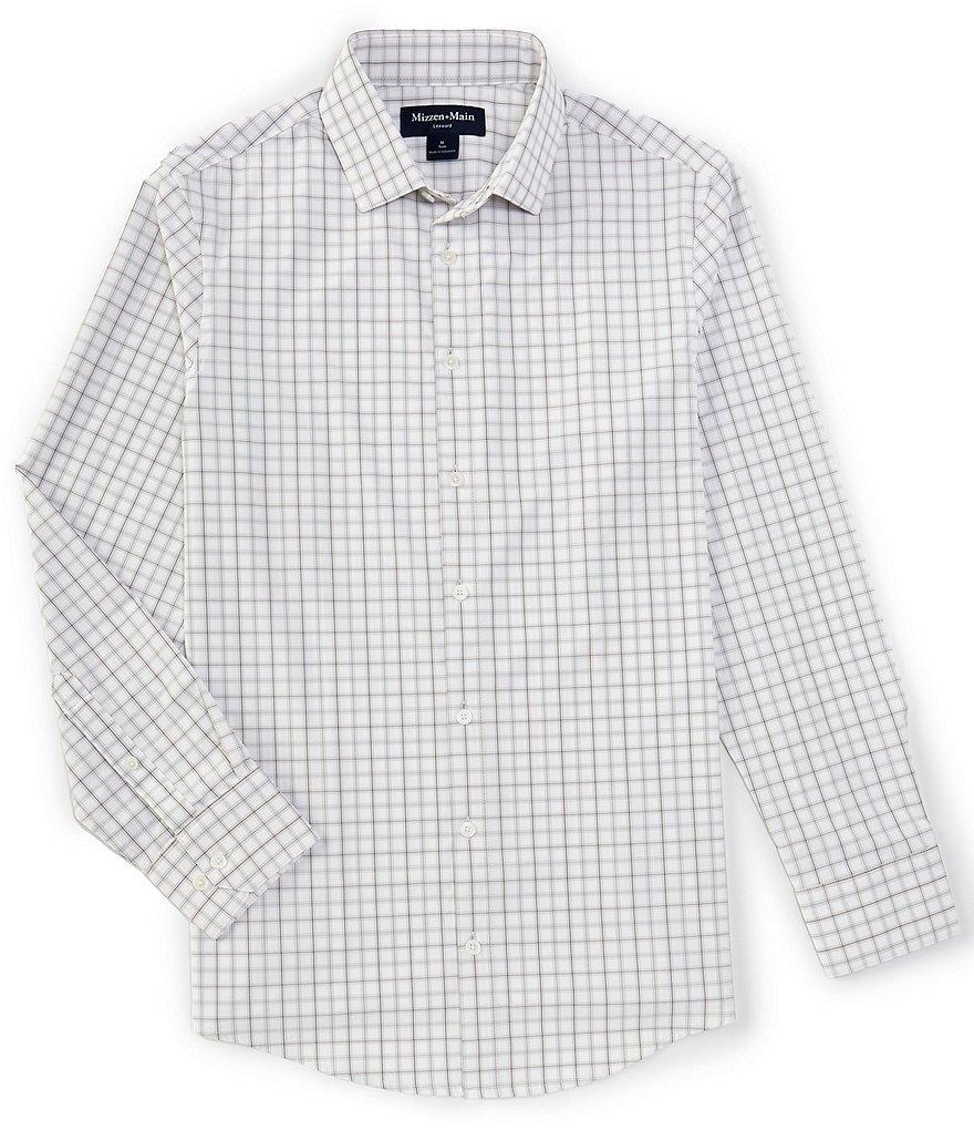 Mizzen+Main Performance Stretch Leeward Eric Plaid Long Sleeve Woven Shirt Product Image