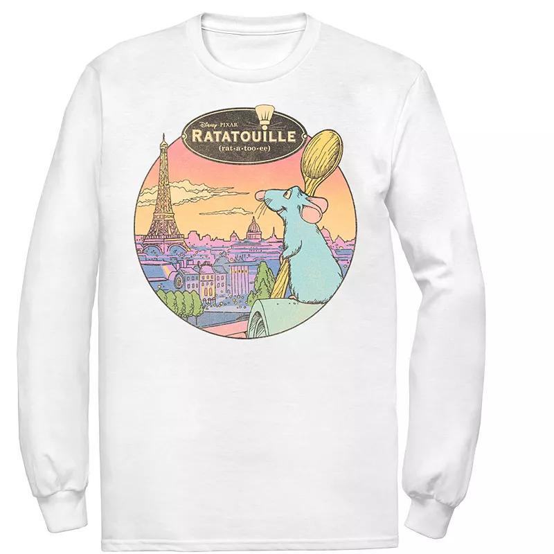 Disney / Pixars Ratatouille Mens Over Look Paris Tee Athletic Grey Product Image