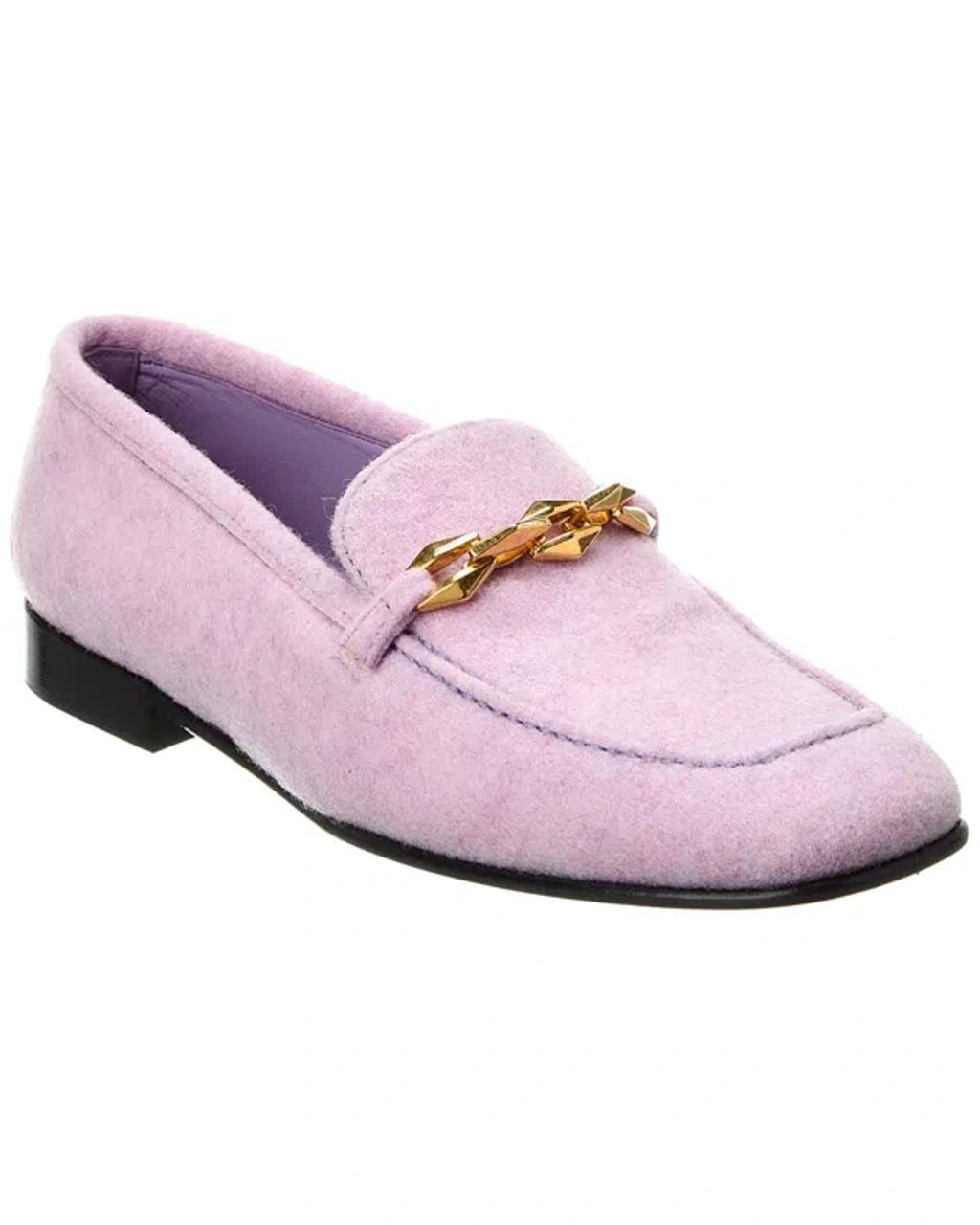 JIMMY CHOO Diamond Tilda 15mm Loafers In Purple Product Image