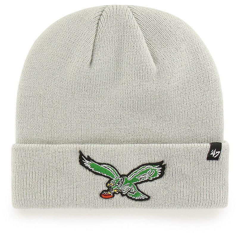 Mens 47 Gray Philadelphia Eagles Legacy Cuffed Knit Hat Product Image