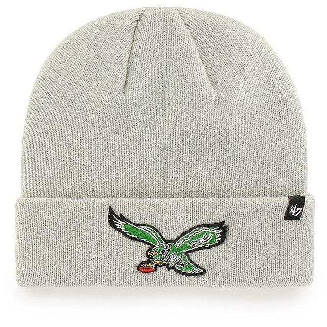 Mens 47 Gray Philadelphia Eagles Legacy Cuffed Knit Hat Product Image