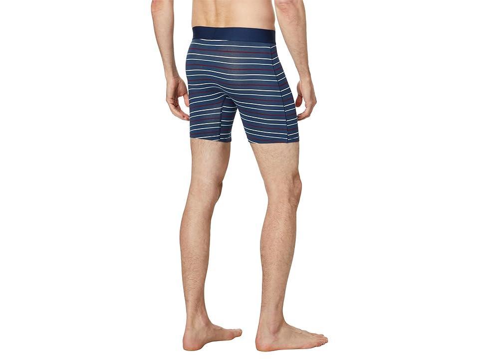 Tommy John Men's Cool Cotton 6 Boxer Brief (Americana Simple Stripe) Men's Underwear Product Image