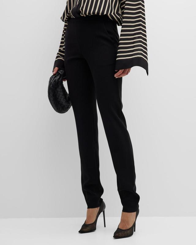 Womens High-Rise Pull-On Trousers Product Image