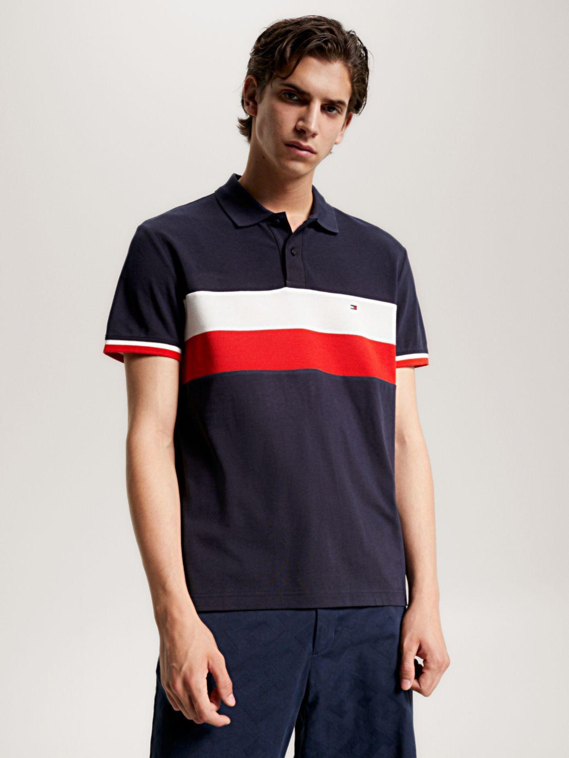 Tommy Hilfiger Men's Regular Fit Colorblock Polo Product Image