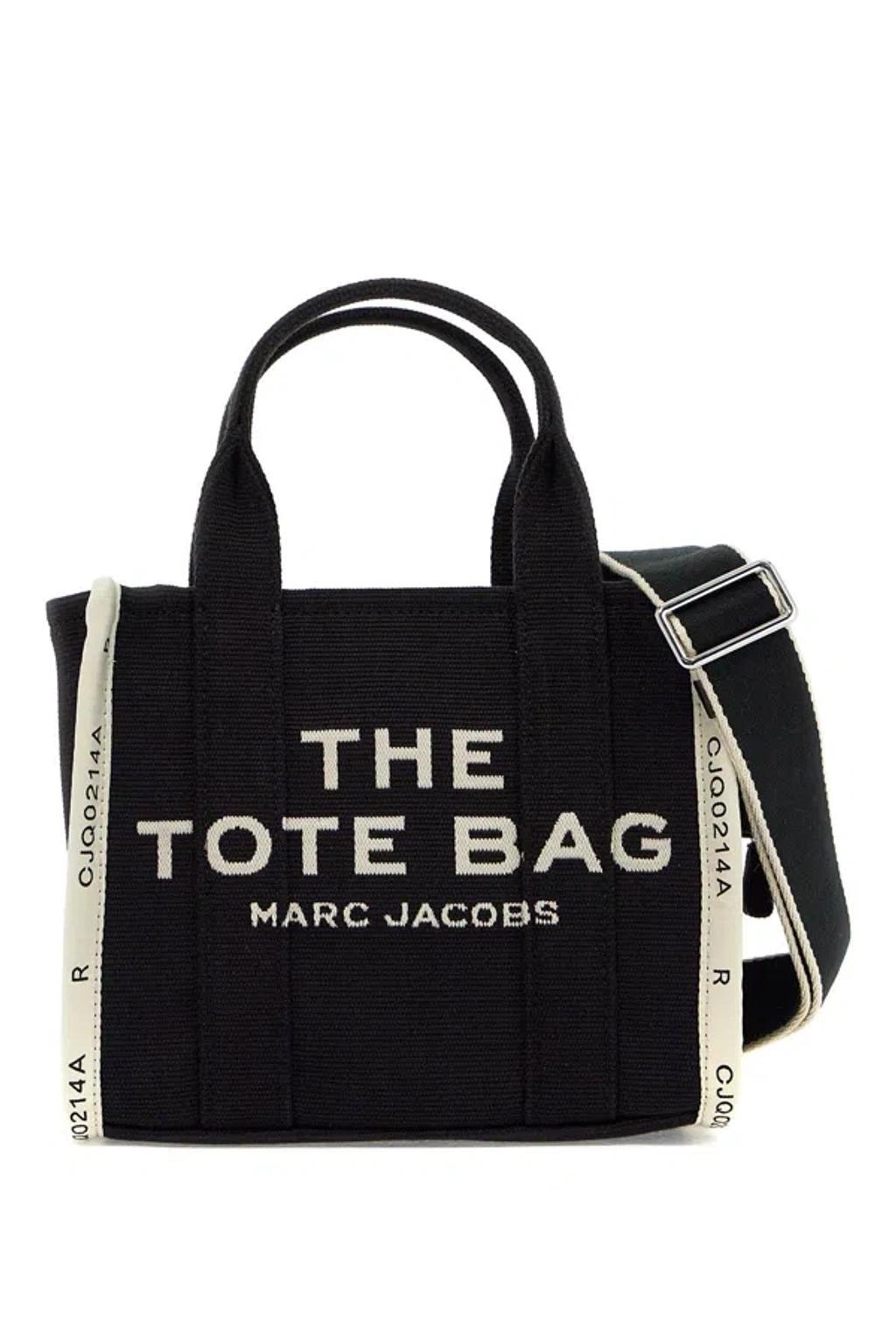 MARC JACOBS Women's The Jacquard Small Tote Bag In Black product image